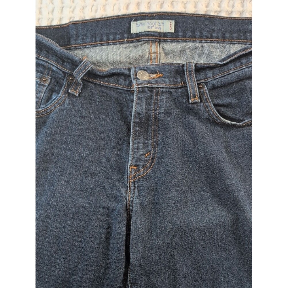 Levi's 529 Curvy Women’s Bootcut Jeans in Medium-Dark Blue Denim Size 12